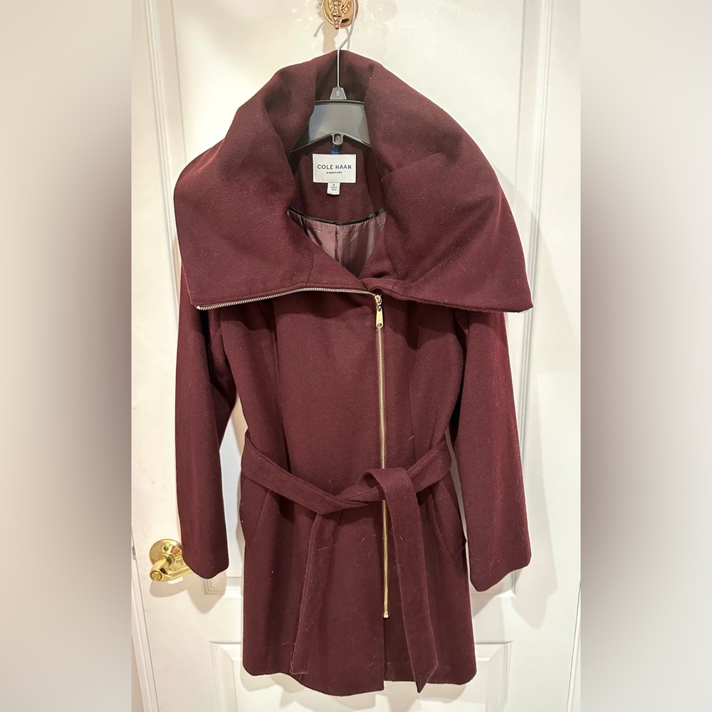 Cole Haan Signature Wool Blend Coat- Size 8